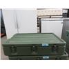 Image 1 : 20" x 32" x 7" Metal Military Storage Trunk