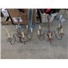 Image 1 : 2 Metal 6 Bulb Chandeliers