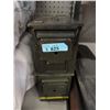 Image 1 : 2 Military Surplus Metal Ammo Boxes -6" x 7" x 12"