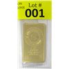 Image 1 : 1 Oz. .9999 Fine Gold  Royal Canadian Mint Bar