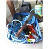 Image 1 : Bin of Extension Cords Axe, Mallet and More