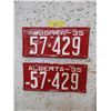 Image 1 : Pair of 1935 Alberta License Plates