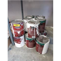 15 Pails of Assorted Opened Paint - 3.7 L Pails