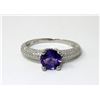 Image 1 : Brand New Amethyst & Diamond Ring - Size 8