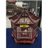 Image 1 : Wood Bird Cage with Ceramic Bird