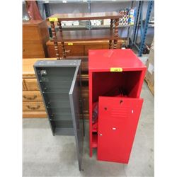 Small Metal Locker & IKEA Godmorgon Cabinet