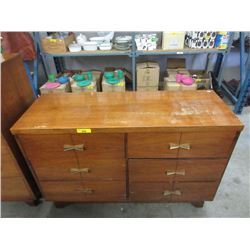 Vintage 4 Drawer Wood Dresser