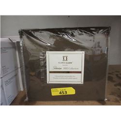 New Queen 4 Piece Polyester Sheet Set - Brown