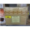 Image 1 : New King 4 Piece Polyester Sheet Set - Gold