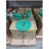 Image 1 : 3 Cases of Children's New Plastic Dishes - Green