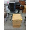 Image 1 : File Cabinet, Paper Shredder & Small Patio Table