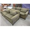 Image 1 : Classic Upholstered Sofa and Loveseat