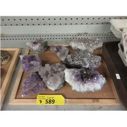 2.5 Kilograms of Amethyst Crystal Formation -8 Pcs