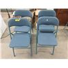 Image 1 : 4 Upholstered  Folding Chairs