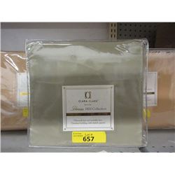 New Queen 3 Piece Polyester Duvet Set - Sage