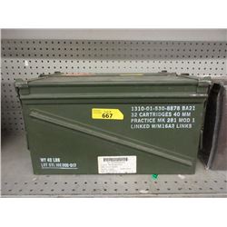 Stackable Military Ammo Box - 6  x 18  x 10 