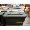 Image 1 : 3 Military Surplus Ammo Boxes - 4" x 11" x 7"