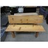 Image 1 : Hand Crafted Pine Garden Bench