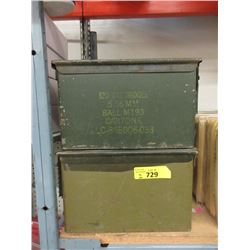 2 Ammo Cases - 6" x 7" x 12"