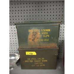 2 Ammo Cases - 6" x 7" x 12"