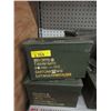 Image 1 : 3 Military Surplus Ammo Boxes - 4" x 11" x 7"