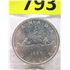 Image 1 : Two 1965 Canadian 80% Silver Dollar Coins