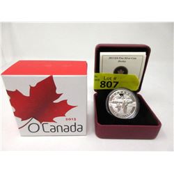 2013 Canadian .9999 Silver  Hockey  $10 Coin