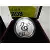 Image 2 : 2013 Canadian .9999 Silver "Yr. of the Snake" Coin