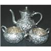 Image 1 : Sterling Silver Repousse Tea Set  #840767