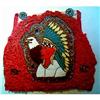 Image 1 : Face of Geronimo with Eagle - Beaded Patch #840783