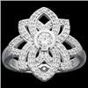 Image 1 : WhiteGold Right Hand Ring DIAMONDS #840860