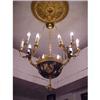 Image 1 : ANTIQUE NEO-CLASSICAL EMPIRE CHANDELIER FIXTURE #840963