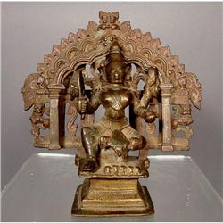 Antique Bronze Deity Shiva, 17th Century India #841006
