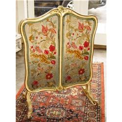 19th c. French Louis XV st firescreen #841024