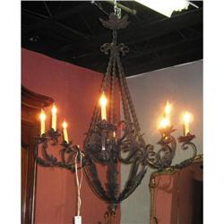 French wrought iron chandelier #841035