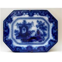 Flow Blue Oval Platter #841075