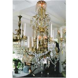 chandelier bronze with cristal #841124