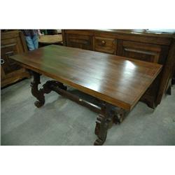 French walnut trussle table c.1880 #841406