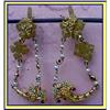Image 1 : RENAISSANCE EARRINGS ENAMEL GOLD GEM  GRAPE V #841554