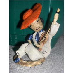 Man doll with guitar made in Venezuela tagged #842919