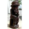 Image 1 : WOOD FOLK ART SCULPTURE OF A MAN WITH PIPE #843041