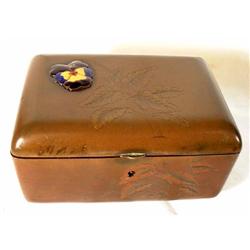 Art Nouveau Bronze Jewelry Box, Circa 1900  #843061