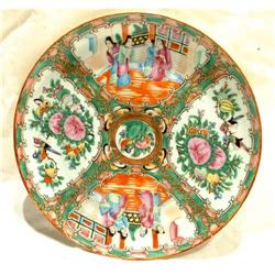 ANTIQUE CHINESE ROSE MEDALLION PLATE, 19th cent #843082