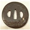 Image 1 : Antique TSUBA WITH DARUMA PATTERN, Edo period  #843090