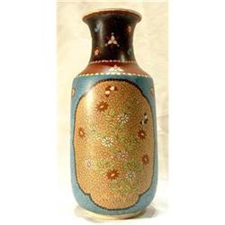 Antique Japanese Shippo Cloisonne Satsuma Vase  #843091