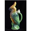 Image 1 :  Majolica / Barbotine 13" Parrot Pitcher #843129