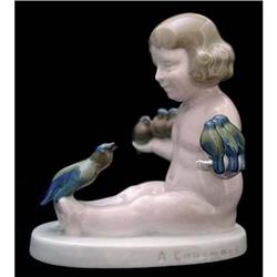  Art Deco Rosenthal Porcelain Figurine Girl and #843147