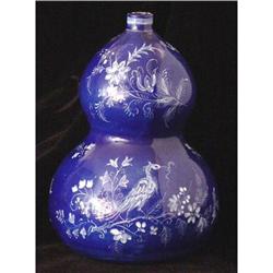  Double Gourd Vase, Blue and White #843152