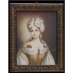  Miniature Portrait of Lady with White Wig #843178