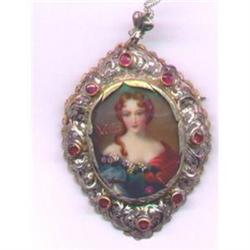 AWESOME SIGNED PORTRAIT BROACH/NECKLACE #843187